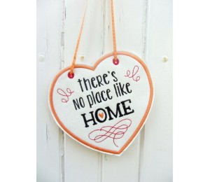 Stickdatei - ITH Türschild No place like home